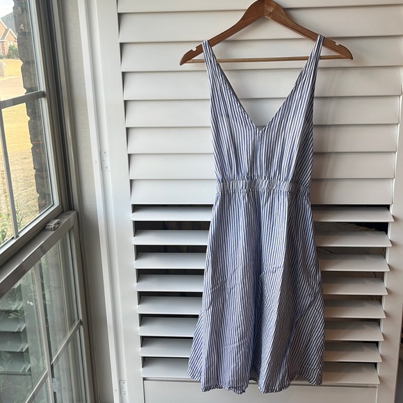 J Crew striped summer midi dress - Picture 1 of 5